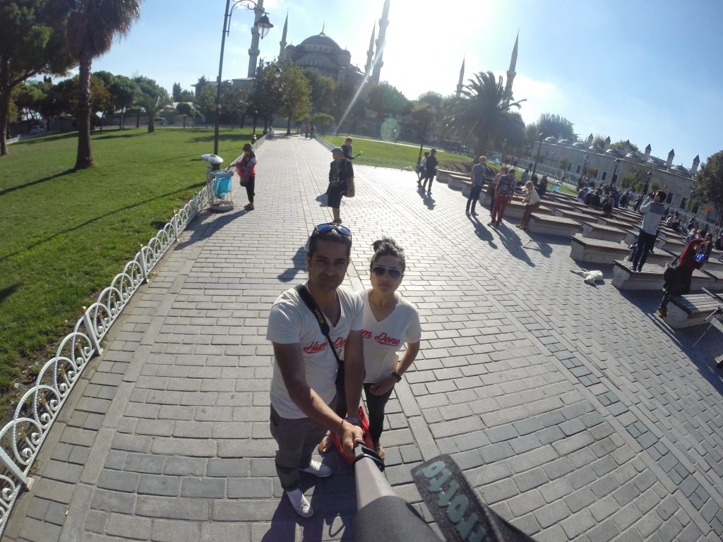 Selfie Time - Istanbul Blue Mosque Square