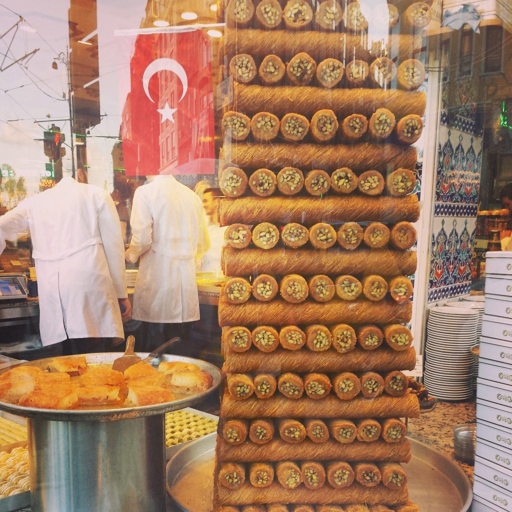 Shop with a Delicious Baklava Tower