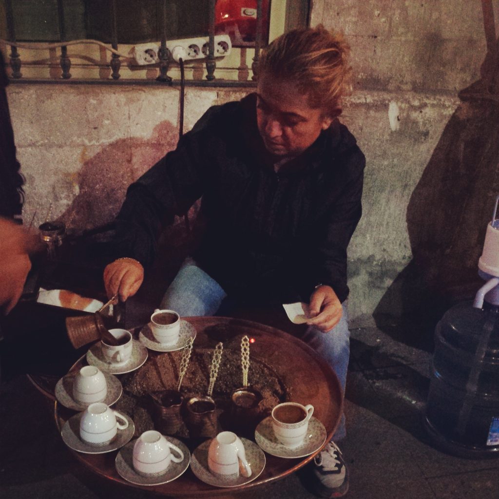 And the Traditional Turkish Coffee is Served